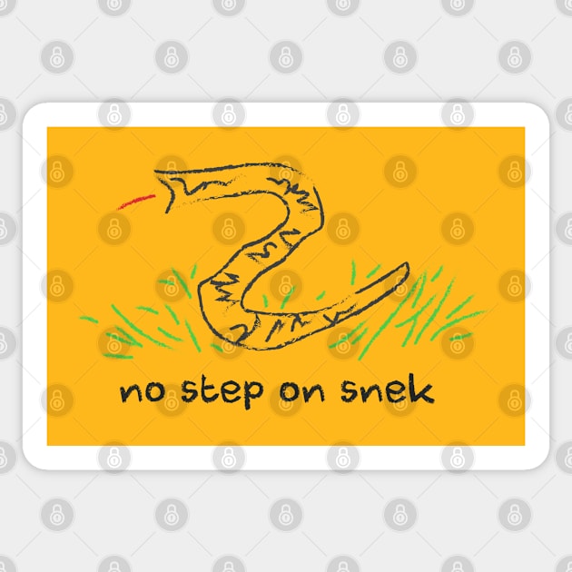 No Step On Snek Sticker by deadright